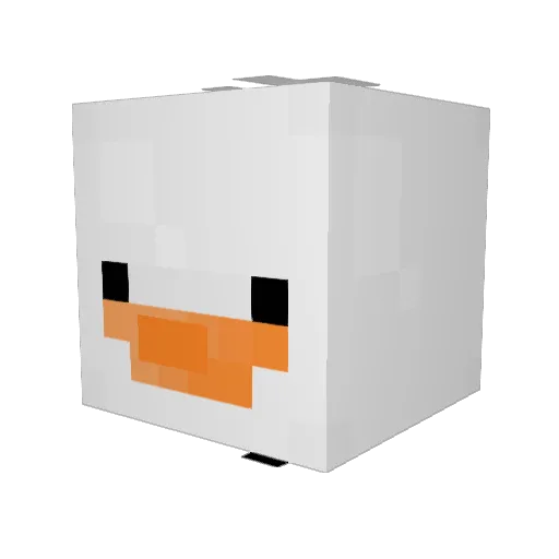 Makerisms Minecraft avatar head, 3D render