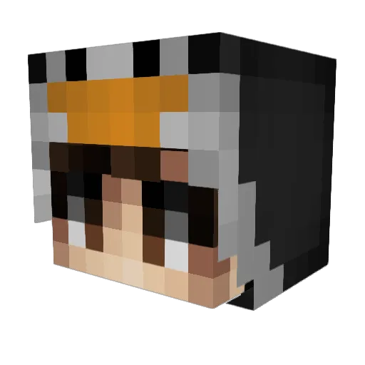 MakersLab Minecraft avatar head, 3D render