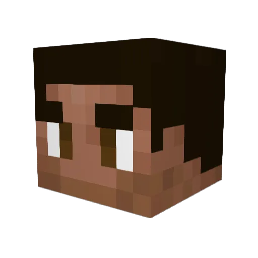 MakesLifeGoodPro Minecraft avatar head, 3D render