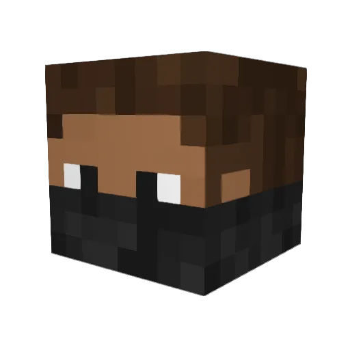Makfly210 Minecraft avatar head, 3D render