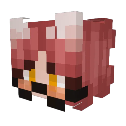 MakiFomee_ Minecraft avatar head, 3D render