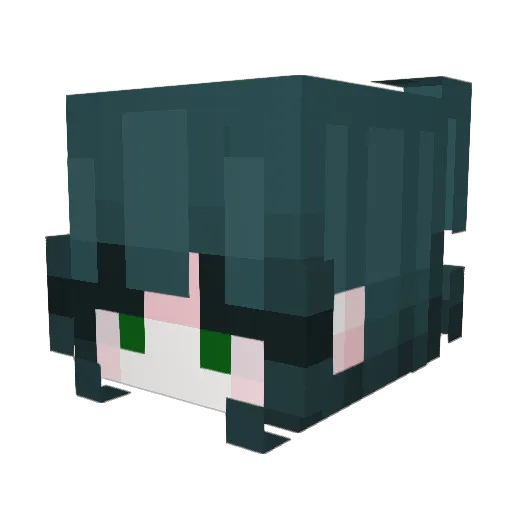 Makiise_ Minecraft avatar head, 3D render