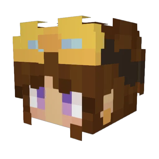 MakikoPlayz Minecraft avatar head, 3D render