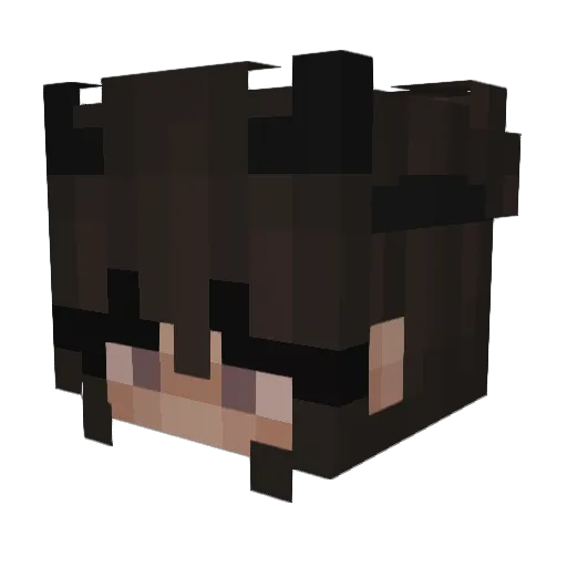 Makima4 Minecraft avatar head, 3D render