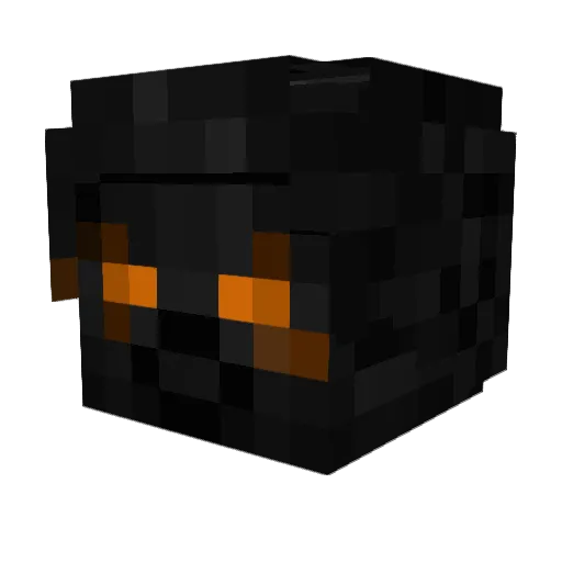 Makinator_ Minecraft avatar head, 3D render