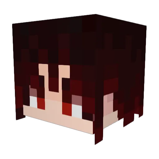 Makio05 Minecraft avatar head, 3D render