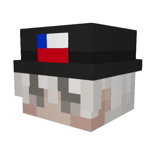 Makizims Minecraft avatar head, 3D render