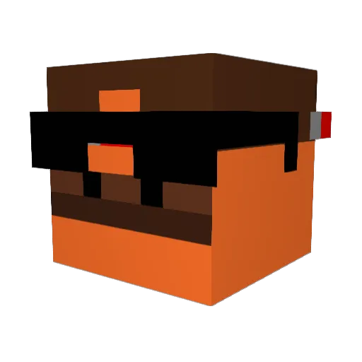 Makkaralapio Minecraft avatar head, 3D render