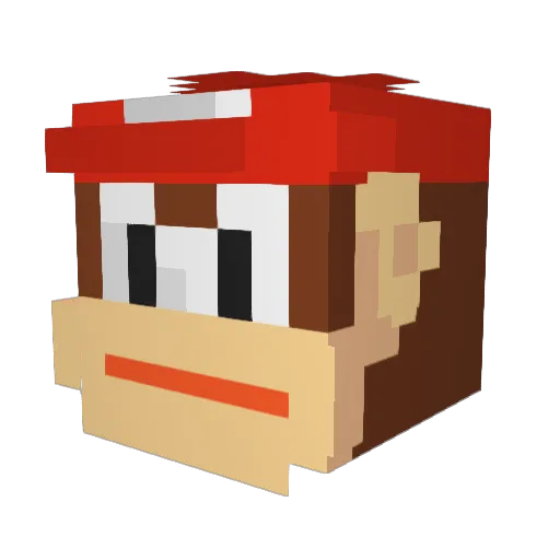 MakkerMan123 Minecraft avatar head, 3D render