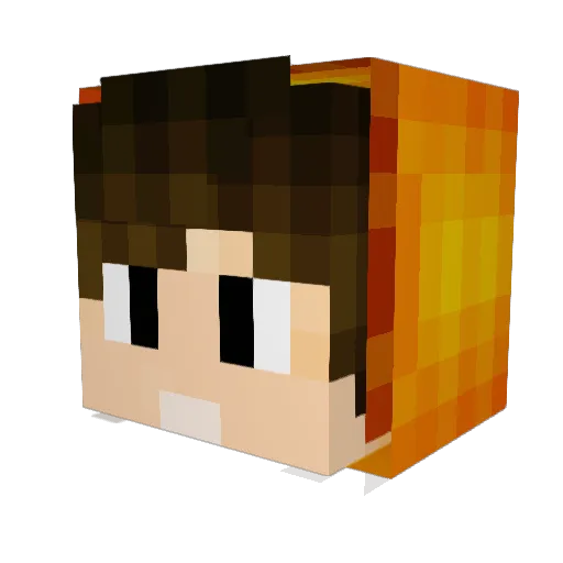 Makkree Minecraft avatar head, 3D render