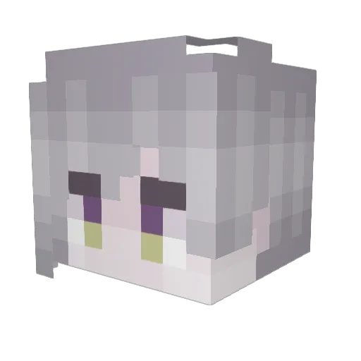 Makku__ Minecraft avatar head, 3D render