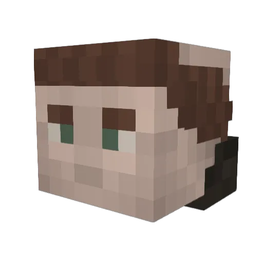 Maklowicz69 Minecraft avatar head, 3D render
