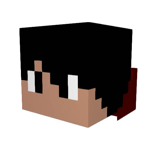 MakmanGAMER Minecraft avatar head, 3D render