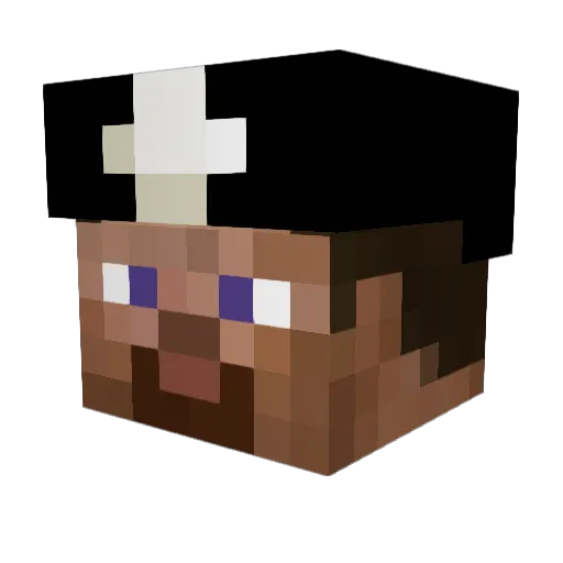 Mako209 Minecraft avatar head, 3D render