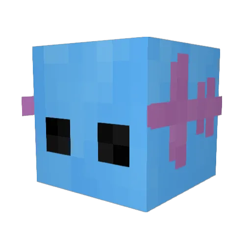 Mako55 Minecraft avatar head, 3D render