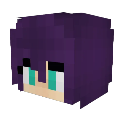 MakoBK Minecraft avatar head, 3D render