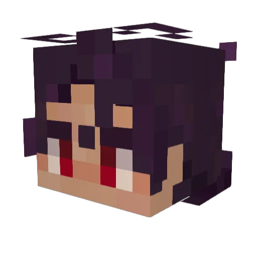 MakoLime Minecraft avatar head, 3D render
