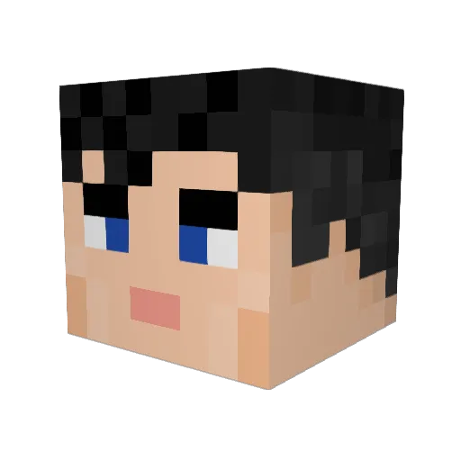 MakoMan13 Minecraft avatar head, 3D render