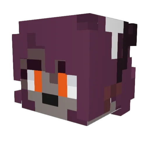 MakoUmbra Minecraft avatar head, 3D render