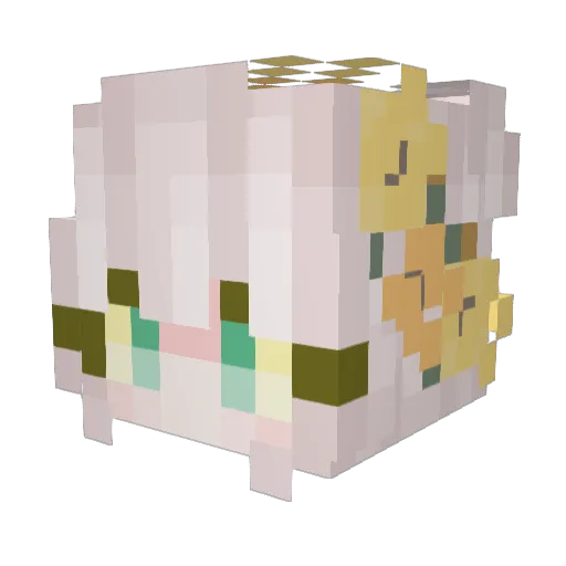 Mako_11 Minecraft avatar head, 3D render