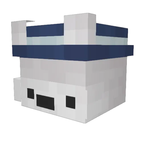 Mako_3130 Minecraft avatar head, 3D render