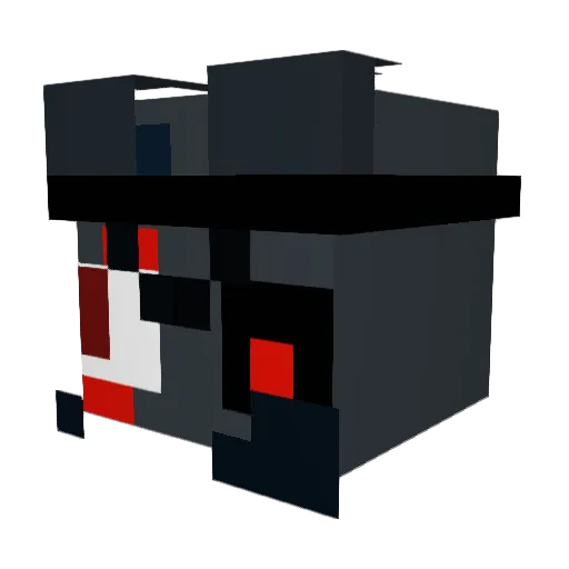 Makoo15 Minecraft avatar head, 3D render