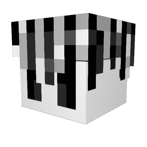 Makoph Minecraft avatar head, 3D render