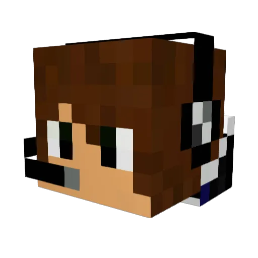 Makoto_0322 Minecraft avatar head, 3D render