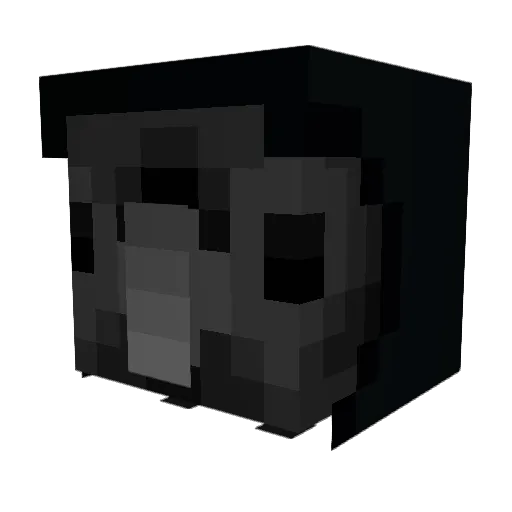 Makrase Minecraft avatar head, 3D render