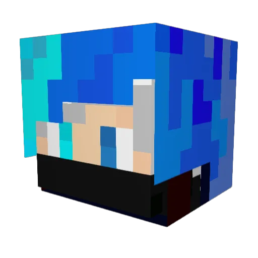 Makre108 Minecraft avatar head, 3D render