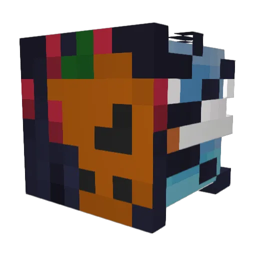 Maks190 Minecraft avatar head, 3D render