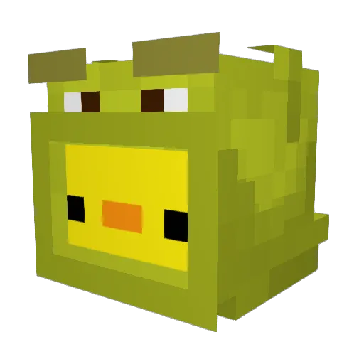 MaksBaa Minecraft avatar head, 3D render