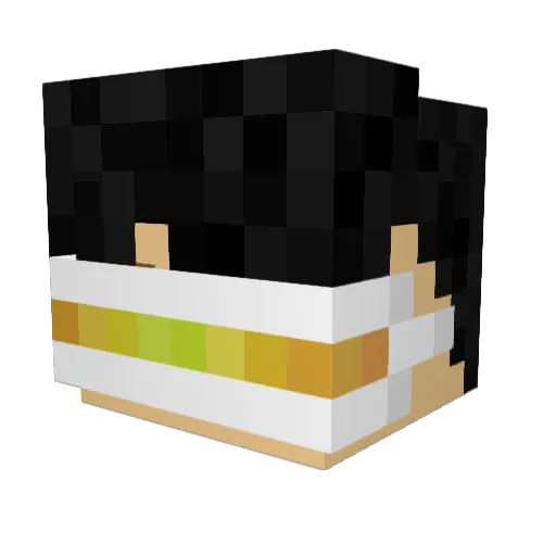 MaksBokers Minecraft avatar head, 3D render