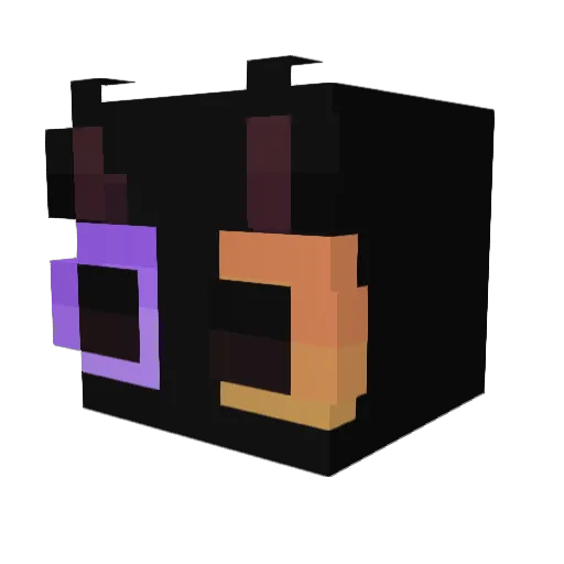 MaksGFantik Minecraft avatar head, 3D render
