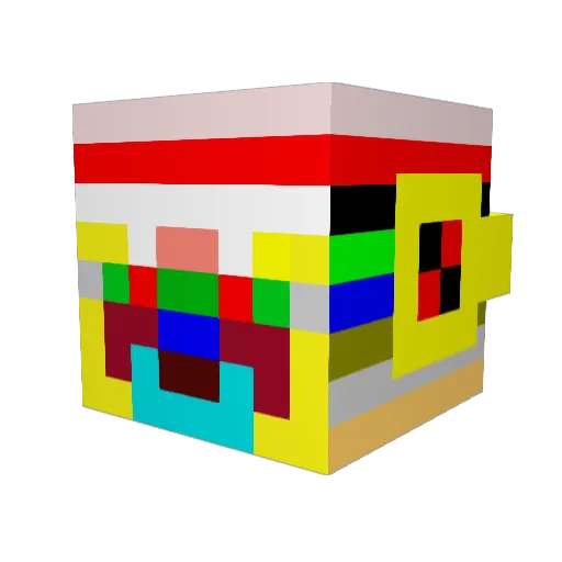 MaksVIsiK132 Minecraft avatar head, 3D render