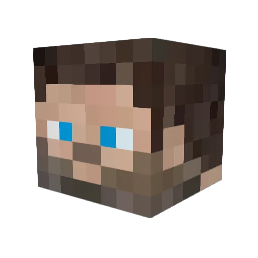 Makscrafter9 Minecraft avatar head, 3D render