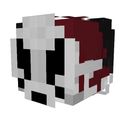 Maksh Minecraft avatar head, 3D render