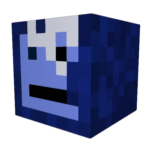 Maksi112 Minecraft avatar head, 3D render