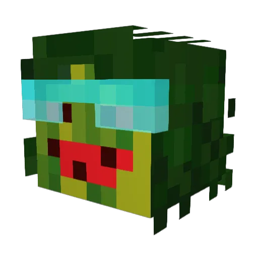 MaksiMUS_M Minecraft avatar head, 3D render