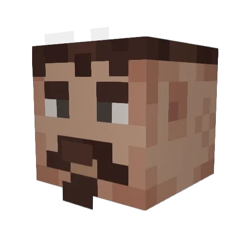 Maksi_O Minecraft avatar head, 3D render