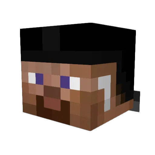 Maksim011 Minecraft avatar head, 3D render