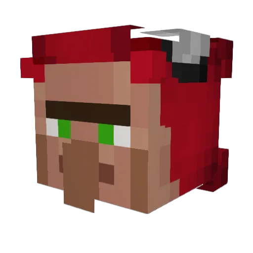 Maksim_H Minecraft avatar head, 3D render