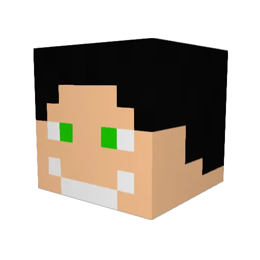 Maksimen23 Minecraft avatar head, 3D render