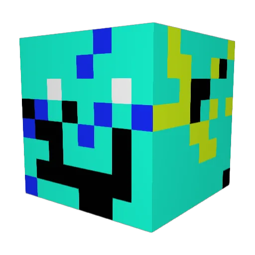 Maksimthepro Minecraft avatar head, 3D render