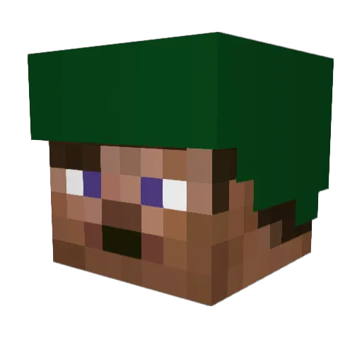 Maksimus01 Minecraft avatar head, 3D render