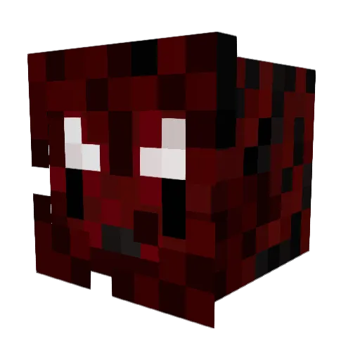 Maksiooo Minecraft avatar head, 3D render