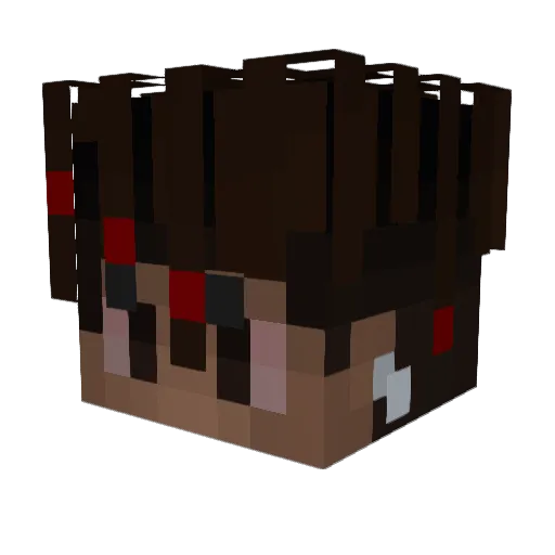 Maksiu2411 Minecraft avatar head, 3D render