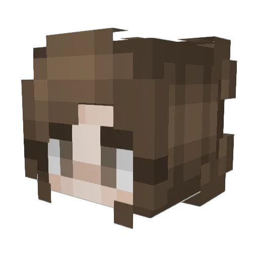 Maksje3 Minecraft avatar head, 3D render
