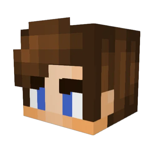 Maksu121 Minecraft avatar head, 3D render