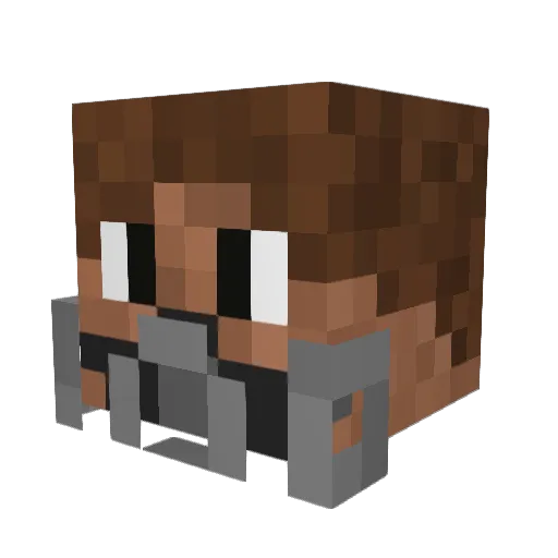Maksu545 Minecraft avatar head, 3D render